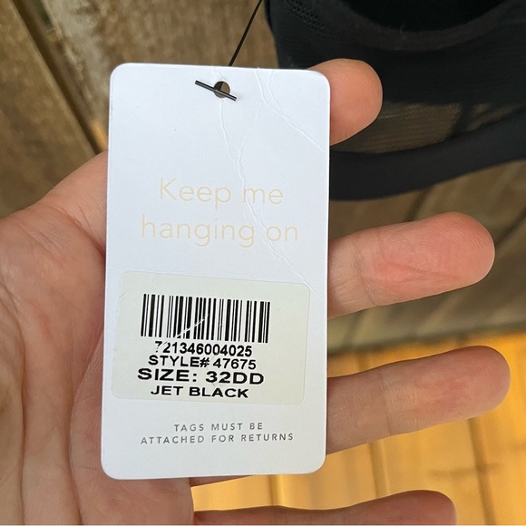 Lively The Front Close No Wire Bra NWT In Jet Black Sz 32DD - Picture 4 of 13